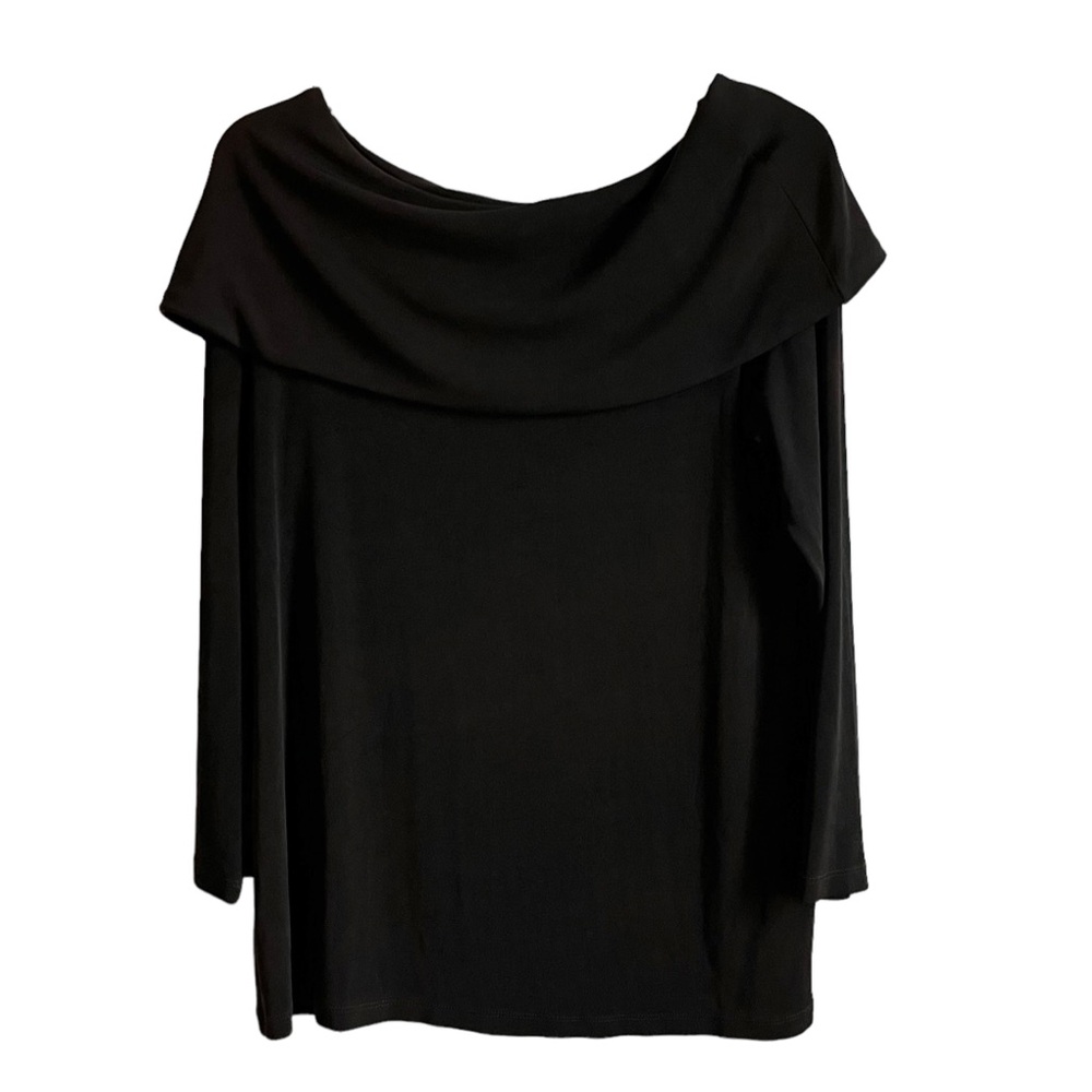 Travelers by Chico’s Brown Off-the-Shoulder Top Size M 8 - Picture 4 of 13